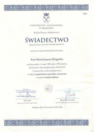 Świadectwo 01